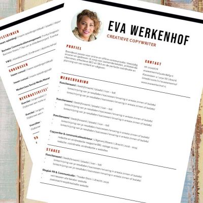 Cv Sjabloon En Sollicitatiebriefsjabloon In Word Krachige Cv Voorbeelden